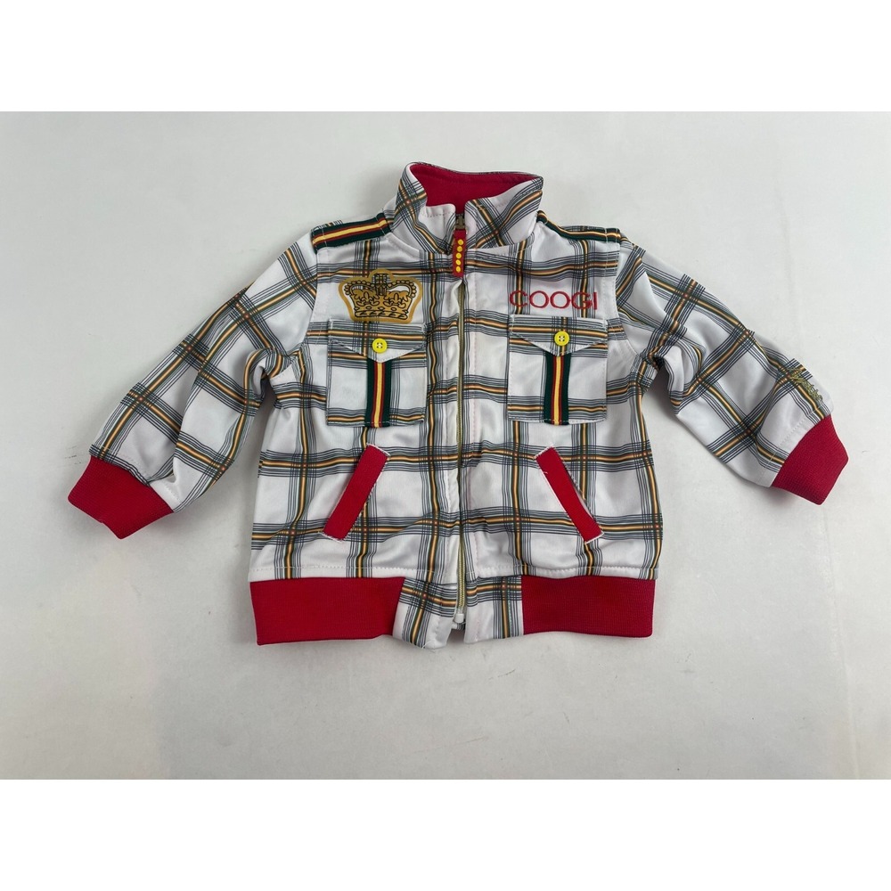 COOGI Jacket Baby Boy Size 3-6 Months Full Zip Front Pockets
